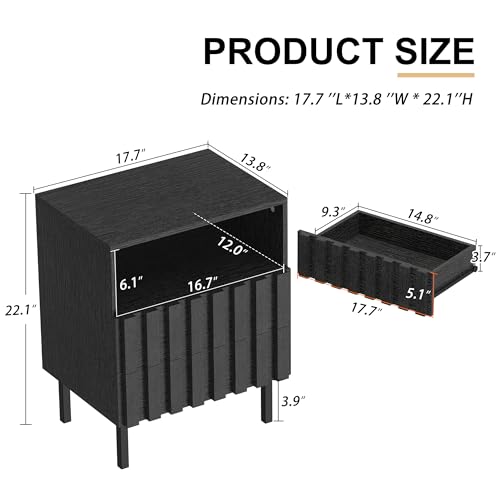 Modern 9-Drawer Dresser and Nightstand Set