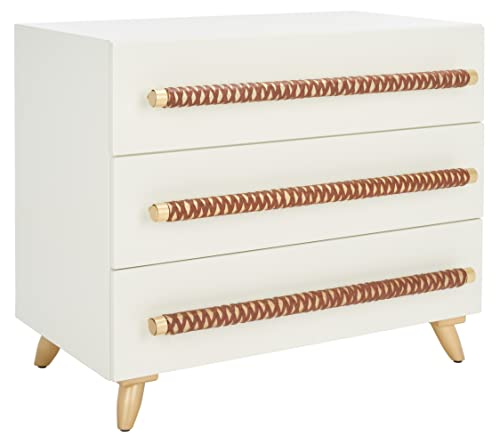 Safavieh White and Gold Chest for Home Decor