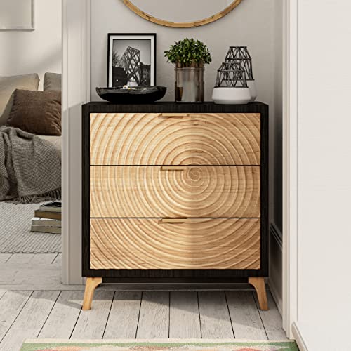 Farmhouse 3-Drawer Dresser Set with Nightstand