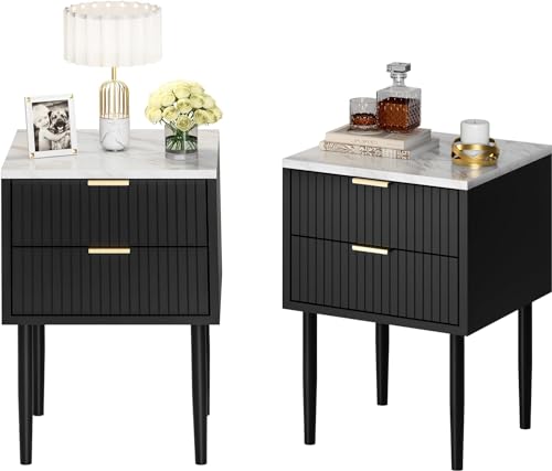 Modern 3-Piece Black Dresser and Nightstand Set