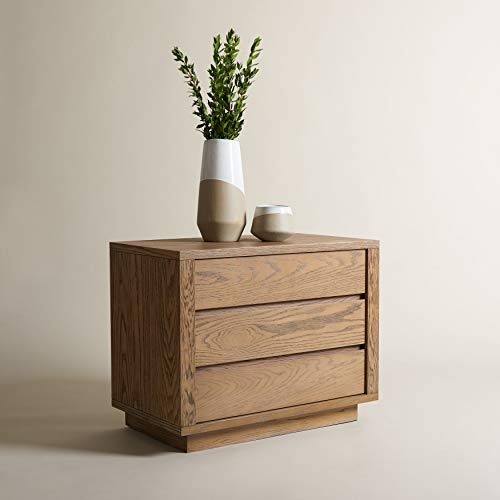 Holt Brown 3-Drawer Nightstand by Safavieh Couture