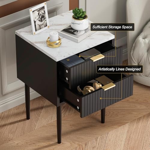 Modern 3-Piece Black Dresser and Nightstand Set