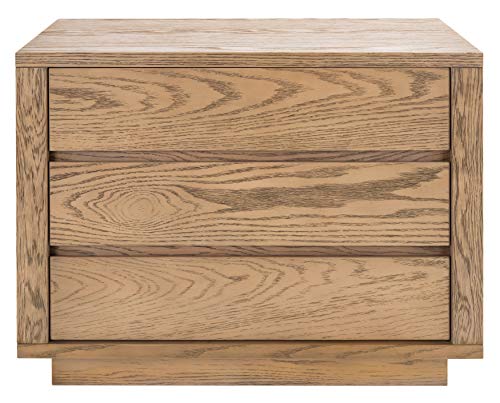 Holt Brown 3-Drawer Nightstand by Safavieh Couture
