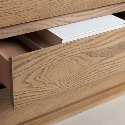 Holt Brown 3-Drawer Nightstand by Safavieh Couture