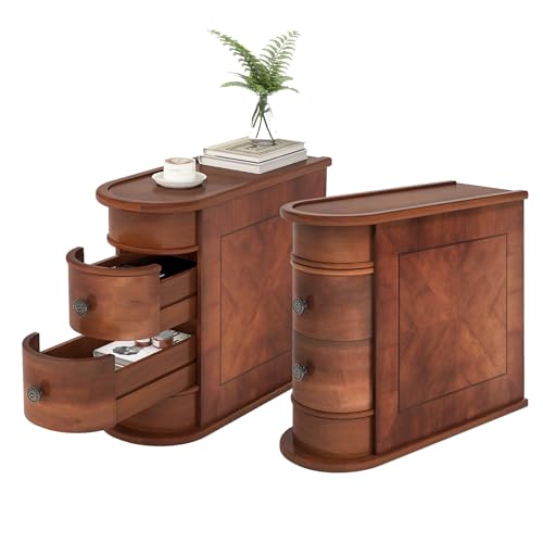 LITTLE TREE Set of 2 Wood End Tables