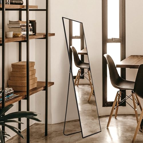 Large Aluminium Framed Full Length Standing Mirror