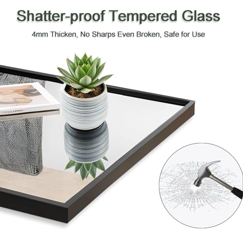 KIMREAL Modern Rectangular Bathroom Wall Mirror