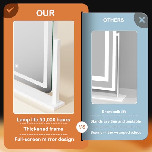 Gold Hollywood Vanity Makeup Mirror with Lights