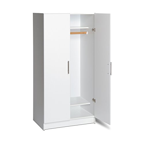 Prepac Elite White Wardrobe - 81.3 x 88.9 cm