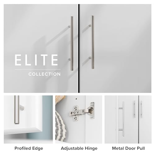 Prepac Elite White Wardrobe - 81.3 x 88.9 cm