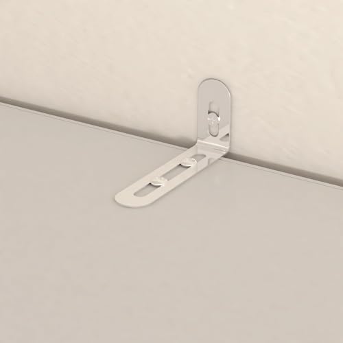 MOUMON 4 Shutter Door Wardrobe Armoire Closet with Shelves and Drawers, Armoire Wardrobe Closet with 2 Hanging Rods, for Bedroom White (59”W x 19”D x 70.9”H)