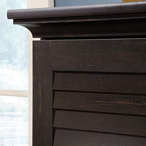 Sauder Harbor View Storage Pantry Cabinet, L: 35.43" x W: 16.73" x H: 61.02", Antiqued Paint finish