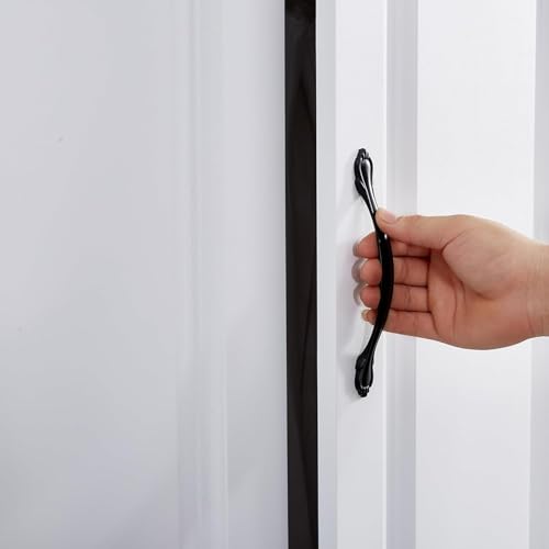 Keloyid Armoire Wardrobe Closet: White Large Bedroom Armoires Wood Wardrobe Cabinet with 4 Door 2 Drawers Tall Wardrobe Closet with Shelves and 2 Hanging Rail