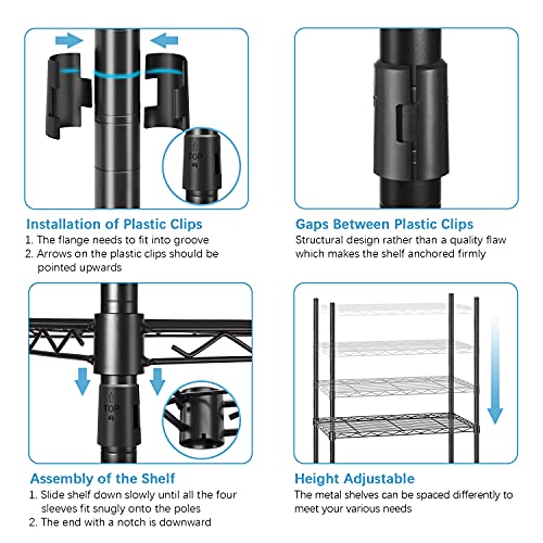 VIPEK V5C Heavy Duty Covered Clothes Rack Portable Bedroom Armoires Rack, Black Metal Clothing Rack with Black Cover, Adjustable Custom Freestanding Closet Wardrobe, Max Load 890LBS