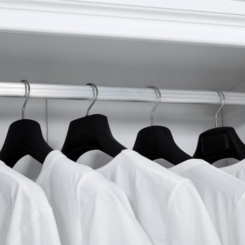 ModMakers 74" H Closet Wardrobe with 4 Doors 2 Drawers White Armoire Wardrobe Closets Freestanding Bedroom Armoires Wardrobe Cabinet with Hanging Rod Large Wooden Clothes Storage Closets