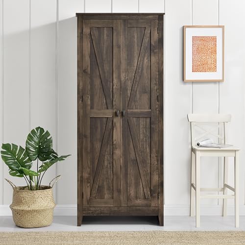 SystemBuild Evolution Farmington 32" Storage Cabinet in Brown