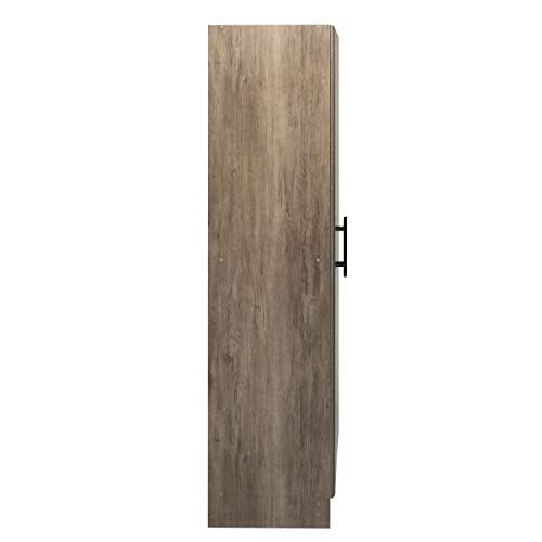 Prepac Elite 32" Storage Cabinet, Drifted Gray Storage Cabinet, Bathroom Cabinet, Pantry Cabinet with 3 Shelves 16" D x 32" W x 65" H, DES-3264