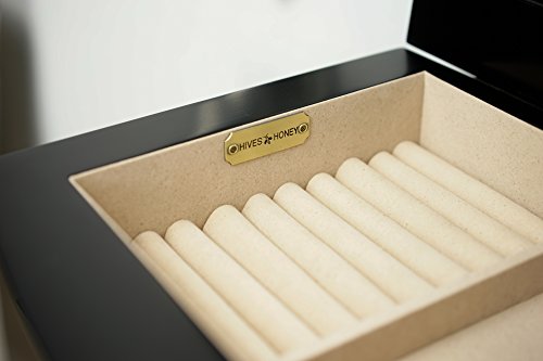 Hives and Honey Landry Jewelry Armoire, 40" x 17.75" x 13", Antique Black