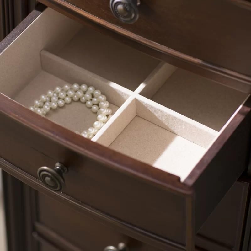 Hives and Honey Luke Jewelry Armoire, Walnut