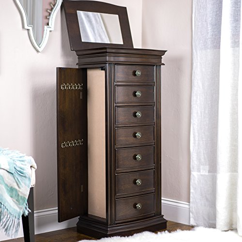 Hives and Honey Luke Jewelry Armoire, Walnut