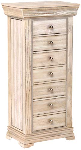Hives and Honey - Malory Jewelry Storage Organization Armoire, Taupe Mist