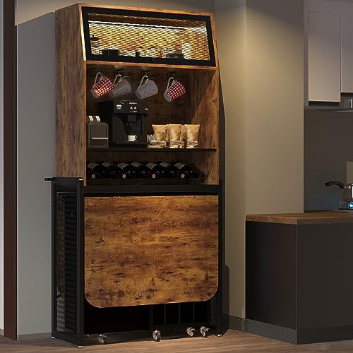 PAUKIN Dining table sets, wine coolers, and foldable dining table sets with storage drawers, wine racks, and storage cabinets provide a different kind of dining space and convenience.