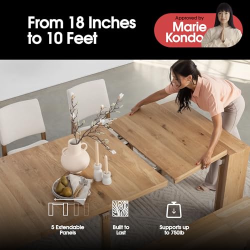 Transformer Table Dining Set Table + Bench (Natural)