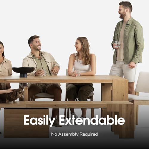 Transformer Table Dining Set Table + Bench (Natural)