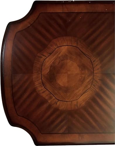 Kitchen Furniture Set 9pc Formal Dining Table Set Include 1 Dining Table, 6 Side Chairs and 2 Arm Chairs, 8-Person Solid Wood Extendable Dining Set (Cherry B)