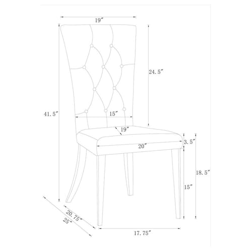 Coaster Home Furnishings Kerwin 7-Piece Dining Room Set Grey and Chrome
