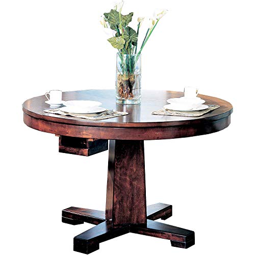 Coaster Home Furnishings Marietta 5-Piece Game Table Dining Set, Tobacco and Tan