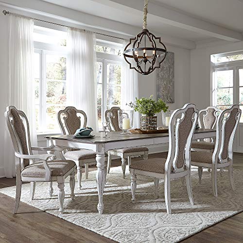 Liberty Furniture Industries Magnolia Manor 7 Piece Rectangular Table Set, W90 x D44 x H30, White