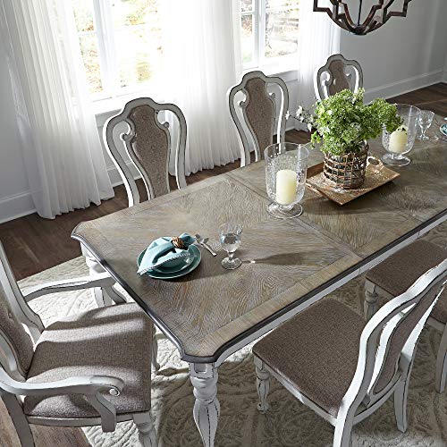 Liberty Furniture Industries Magnolia Manor 7 Piece Rectangular Table Set, W90 x D44 x H30, White