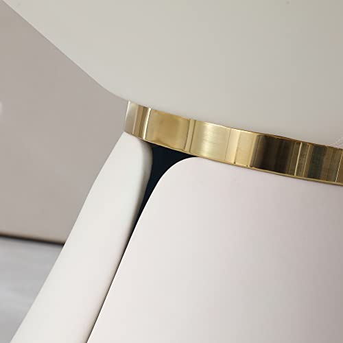 Round Dining Table Set for 8, Modern 59" Sintered Stone Kitchen Table with 31.5" Round Turntable and 8 PU Leather Chairs Set, 9 Pieces Dining Room Sets for Kitchen,Grey