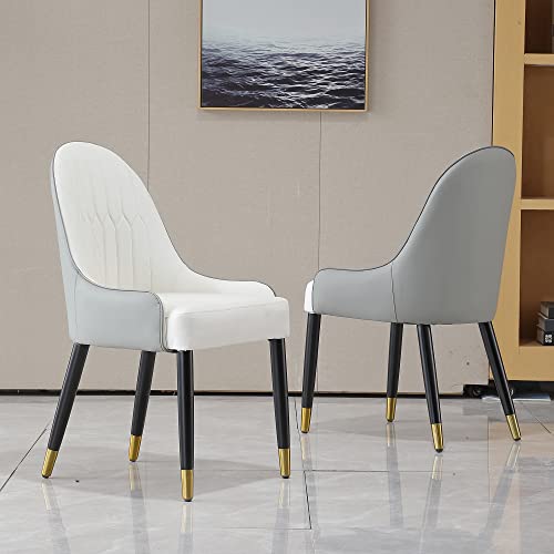 Round Dining Table Set for 8, Modern 59" Sintered Stone Kitchen Table with 31.5" Round Turntable and 8 PU Leather Chairs Set, 9 Pieces Dining Room Sets for Kitchen,Grey