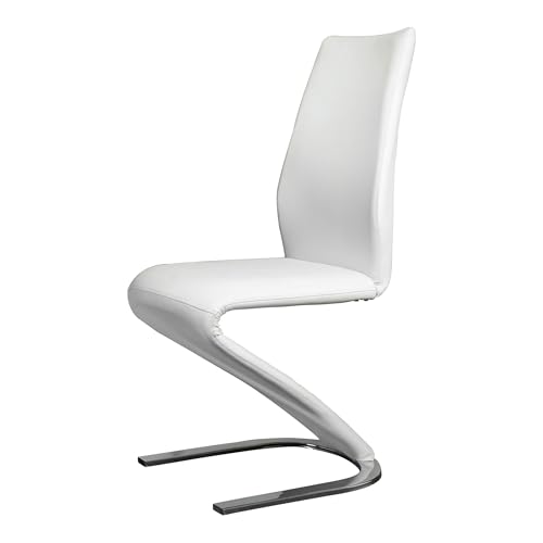 Furniture of America Verdell Metal 7-Piece Dining Table Set in White