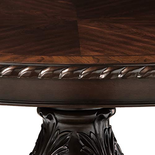 24/7 Shop at Home Starner Traditional Tufted Dining Table, 7-Piece Set, Brown Cherry