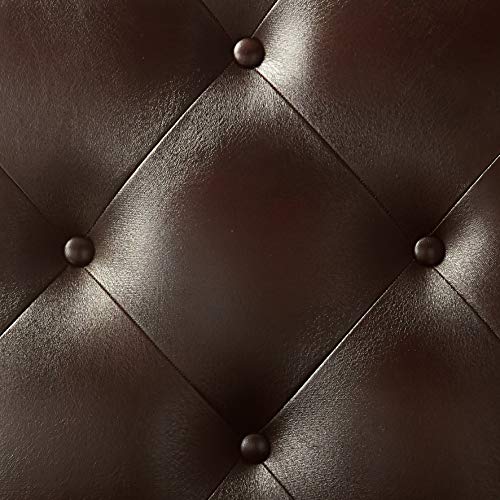 24/7 Shop at Home Starner Traditional Tufted Dining Table, 7-Piece Set, Brown Cherry