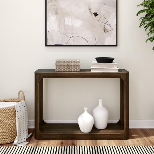 Forma Solid Wood Console Table - Walnut Finish