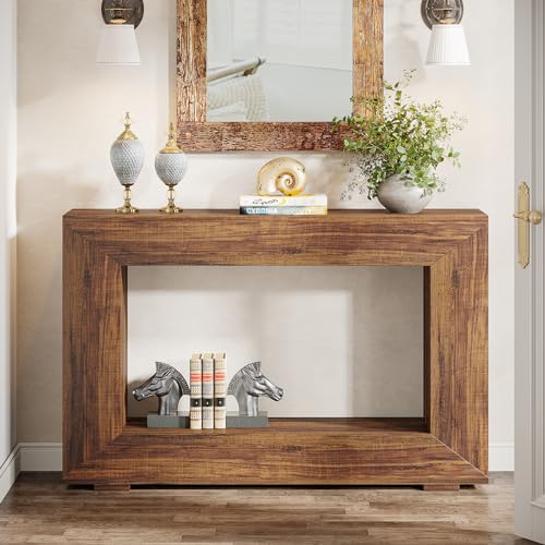 Tribesigns 47" Farmhouse Console Table with Storage