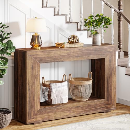 Tribesigns 47" Farmhouse Console Table with Storage
