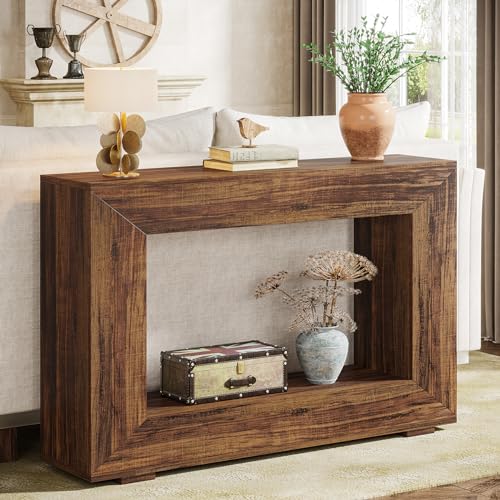 Tribesigns 47" Farmhouse Console Table with Storage