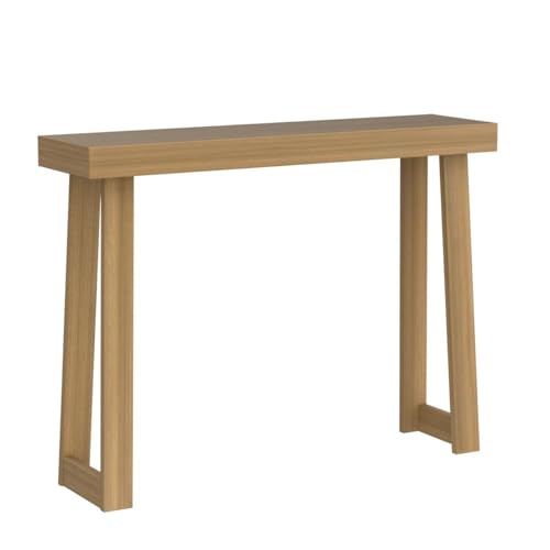 Solid Wood Console Table - 46.25 Inch Pecan