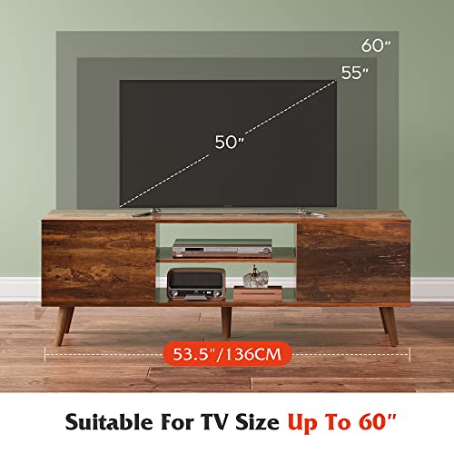 Mid Century Modern TV Stand with Storage