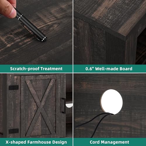 YITAHOME Farmhouse TV Stand for 65-Inch TVs