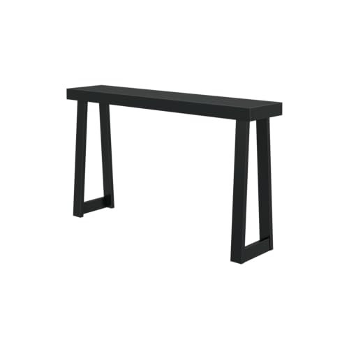 Solid Wood Console Table - 56 Inch, Black