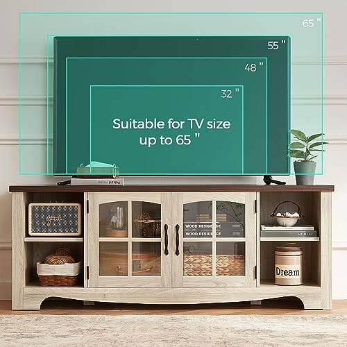 Farmhouse TV Stand for 65 Inch TVs