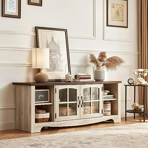 Farmhouse TV Stand for 65 Inch TVs