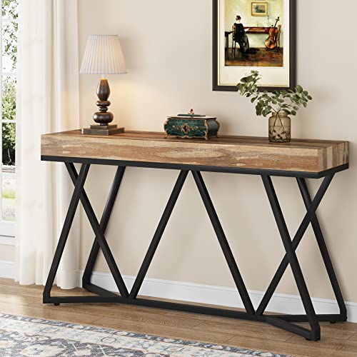 Tribesigns 55" Farmhouse Metal Base Console Table
