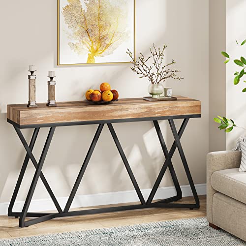 Tribesigns 55" Farmhouse Metal Base Console Table